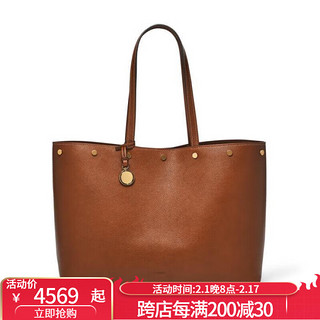 Fossil/化石女士托特包Jessie East West单肩斜挎包奢侈品潮牌ZB1920200 Brown os