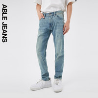 ABLE JEANS【修身裤】24春季男士双芯高弹力显瘦牛仔裤801544 浅黄泥蓝 28/30
