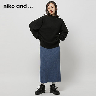 niko and ... 毛针织衫女2024年春季温柔淑女宽松纯色毛衣907201