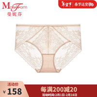 曼妮芬中腰低脚裤女士性感蕾丝内裤舒适底裤20612337 1