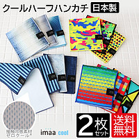 爱媛 冷感毛巾 半手帕 2条装日本制造 11cm x 25cm