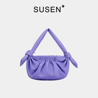 SUSEN 女子小号真皮云朵包 CS15002027