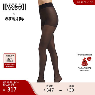 Wolford/沃尔福特Aurora15D环保时尚面料光腿神器修身连裤袜16013 7005 黑色 XS