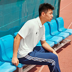 adidas 阿迪达斯 速干足球训练运动短袖POLO衫男装adidas阿迪达斯官方outlets