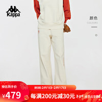 卡帕(Kappa)复古休闲裤2024新款女春运动裤长裤小脚卫裤K0E22AK05