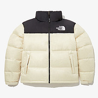 北面 THENORTHFACE北面1996 NUPTSE奶白可收纳帽立领防水鹅绒服NJ1DP75