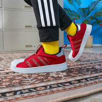 SUPERSTAR魔术贴板鞋男小童儿童adidas阿迪达斯outlets三叶草