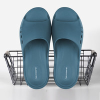 步术拖鞋男女时尚简约中国台湾eva浴室拖鞋防滑拖鞋男士拖鞋 墨水蓝 41-42 (鞋长约28cm