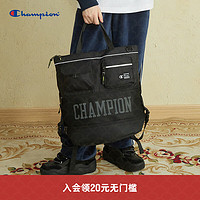 Champion冠军24双肩包男Utility Gym Tote Bag书包女黑色背包 黑色 均码