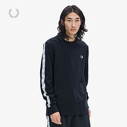 FRED PERRY 佛莱德·派瑞 男士长袖T恤休闲麦穗串标纯棉圆领潮M4621