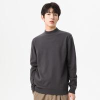JEANSWEST 真维斯 半高领毛衣男冬季高档保暖上衣男士纯色内搭青少年百搭针织毛衫