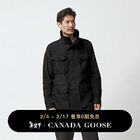 CANADA GOOSE 6期免息：加拿大鹅（Canada Goose）Stanhope 男士风衣夹克户外轻薄休闲外套 2411M 61 黑色 L