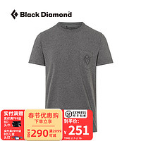 Black Diamond 黑钻BD Rays Pocket Tee 男款射线T恤 0036木炭灰Charcoal Heather M