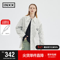 英克斯（inxx）APYD 潮牌春宽松休闲长袖衬衫APE1040152 印花色-2 XL
