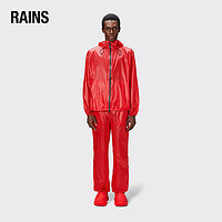 Rains男女同款防水休闲款时尚雨衣外套Norton Rain Jacket 火焰红 L