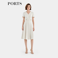PORTS宝姿2024早春连衣裙ALT8D031TWB037 奶白色 0