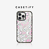 CASETIFY  爱心小兔手机壳 适用于iPhone15/14/13/Pro/Max 透明黑框 iPhone 15 Pro Max