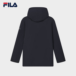 FILA 斐乐男士梭织上衣两件套2024春季时尚休闲连帽外套 传奇蓝-NV 175/96A/L