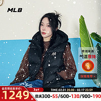 美职棒（MLB）男装女装 23冬季装时尚纽约洋基队防风保暖羽绒马甲外套 3ADVB0436-50BKS XS
