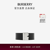 博柏利（BURBERRY）【】腰带男 双面两用皮革 B 字型腰带80808031 105