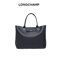 LONGCHAMP 珑骧 女士海军蓝涂层帆布手提包 10182 HYQ 556