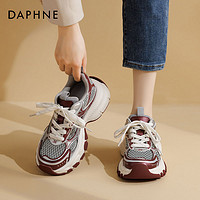 DAPHNE 达芙妮 龙年红色老爹鞋女2024