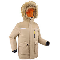 DECATHLON 迪卡侬 儿童保暖棉服男童女童夹克加厚外套KIDD奶茶咖125cm-4265491