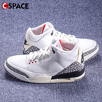 AIR JORDAN Cspace Air Jordan 3AJ3白灰白水泥做旧篮球鞋DN3707-100