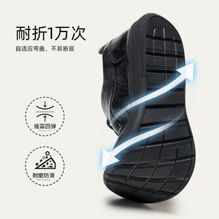 CAMEL 骆驼 男鞋2024真牛皮鞋软底通勤百搭商务休闲运动皮鞋男 G14S155129 啡色 44