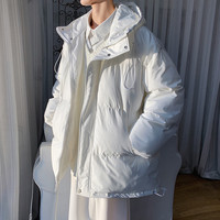 摘星少年衣服男棉衣冬季加厚棉袄潮流棉服2023羽潮ins绒服外套冬装 杏色 XL115斤-140斤 优先发货