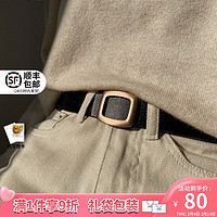 薇妮 VINEY韩版牛皮女士皮带简约装饰配裙腰带简约时尚休闲百搭裙带裤带装饰礼盒包装 黑色