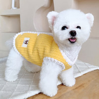 铂呐苓 猫咪狗狗宠物衣服小型犬加厚保暖泰迪加菲布偶英短衣服两脚款棉衣 宠物衣服 S