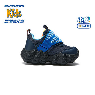 Skechers斯凯奇小童恐龙鞋男宝宝学步鞋舒适幼童休闲鞋402282N 26