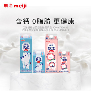 meiji 明治 优漾杀菌型乳酸菌饮品 桃子味 400mL