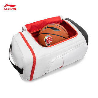 李宁篮球背包CBA专业篮球系列反光篮球背包ABSU031 白色(031)-2