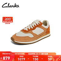 Clarks 其乐 工艺系列托尔休闲跑鞋时尚运动鞋休闲德训鞋男 复古橘色 261692307(男款) 41