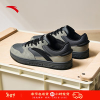 安踏（ANTA）街顽丨板鞋男女2024春季款潮流革面百搭运动休闲鞋子 【男款】花岗灰/男装灰/基础黑-4 36.5码