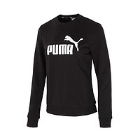 PUMA 彪马 卫衣女新款运动服健身训练大LOGO休闲圆领套头衫