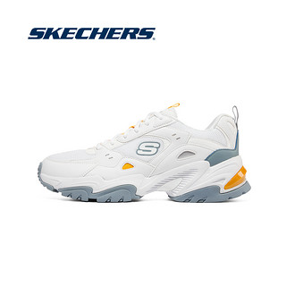 SKECHERS 斯凯奇 机甲鞋男跑步鞋复古老爹鞋女透气轻便潮流运动鞋