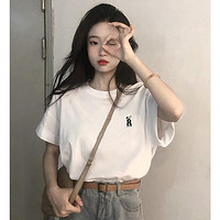 限尺码：PASS 2023夏季新款设计感字母印花短袖舒适女式T恤