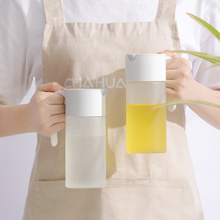 茶花 CHAHUA银离子抗菌油壶自动开合防漏油玻璃油壶油油瓶酱油醋瓶子厨房用品 【 家用抗菌油壶 450ml 】一个装