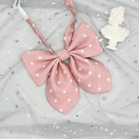 基础款波点领结领花长柄羽根兔耳蝶形衬衫jk女可爱百搭校供学院风