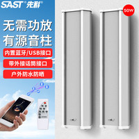先科(SAST)ST-501 户外蓝牙防水音柱室外挂墙壁挂式音响功放喇叭套装音箱学校操场会议广播音乐主机40W