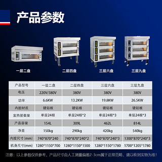 世麦大型烤箱商用烘焙电烤箱披萨烤鸡烤肉烤箱大容量电烤炉 欧式一层二盘 SM-20DH