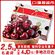 谷园绘 车厘子智利大樱桃水果礼盒年货节 2斤品质装 XL级小果24-26mm