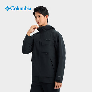 哥伦比亚 24春夏男穿行系列3L防水冲锋衣WE4517 010石墨黑 S(170/92A)