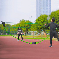 盖威 便携式羽毛球网双人简易折叠羽毛球网架标准球网