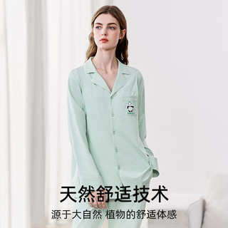 嫚熙（EMXEE）春秋月子服产妇睡衣怀孕期产后熊猫哺乳家居服套装 珊瑚粉-两件套（带哺乳口） XL（适穿140-160斤）