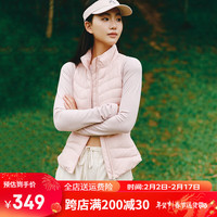 艾莱依(ERAL)轻户外羽绒马甲春季短款立领鹅绒内搭外穿羽绒服上衣女 淘淘桃 155/80A S