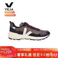 veja【直供】法国潮牌百搭男士DEKKAN系列休闲运动鞋 卡其色 42